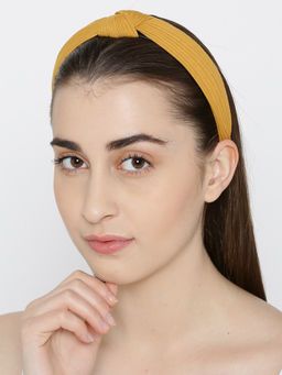 Priyaasi - Mustard Cross Knot Hairband