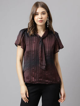 Latin Quarters - Women Black Color Printed Top