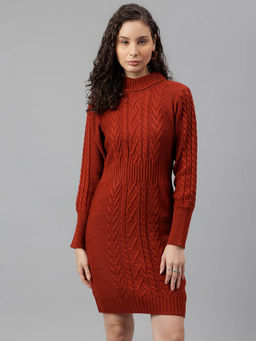 Latin Quarters - Womens Rust Mini Dress