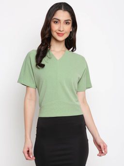Latin Quarters - Green Shimmery Party top