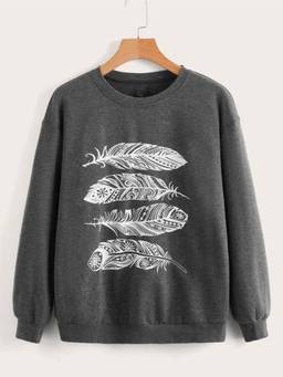 KOTTY - Women Grey Printed Sweatshirt