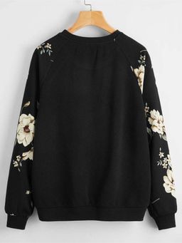KOTTY - Women Black Floral Sweatshirt