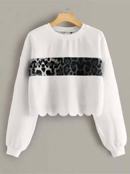 KOTTY - Women White Animal Print Sweatshirt