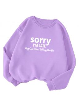 KOTTY - Women Purple Printed Sweatshirt