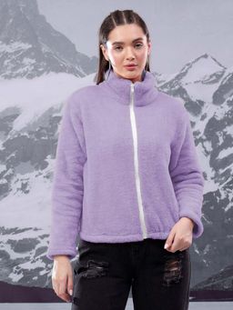 KOTTY - Women Purple Solid Sweatshirt