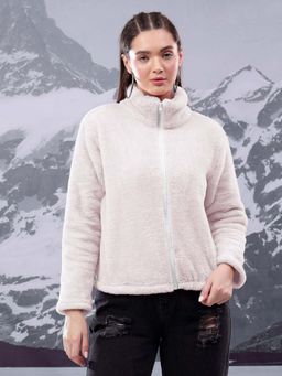 KOTTY - Women White Solid Sweatshirt