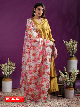 Gajra Gang - Marigold Green Solid Kurta, Pant & Dupatta GGSKD96 (Set of 3)
