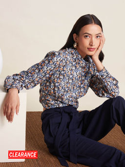 Twenty Dresses by Nykaa Fashion - Work Floral Printed High Neck Crop Top