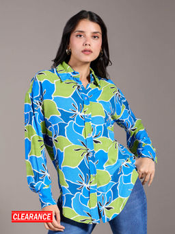Twenty Dresses by Nykaa Fashion - Multicolor Printed Collar Neck Full Sleeves Shirt