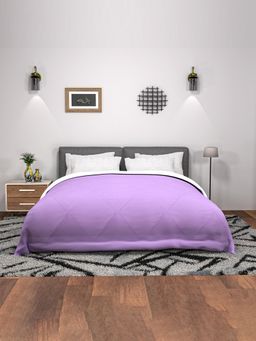Kuber Industries - Premium Reversible Blanket for Winter 300 GSM Lavender (Double)