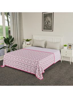 Kuber Industries - Cotton Bed Blanket Pink (Double)