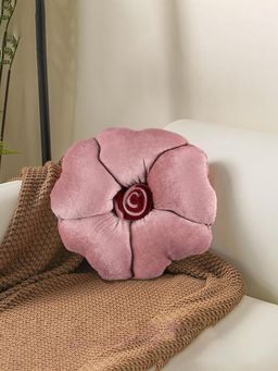 Kuber Industries - Rose Shape Decorative Plushie Cushions for Room Rose Pink (Pack of 3) (One Size)