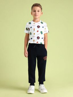 U.S. POLO ASSN. - Kids Solid Black Cotton Joggers