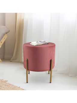 HomeTown - Elysia Fabric Ottomans in Blush Colour