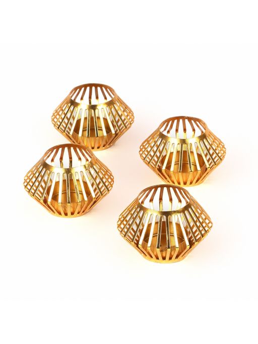 Amaya Decors Small Plating Tealight Holder Set of 4