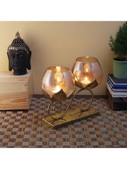 Amaya Decors - Double Lotus With Glass