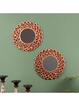 Amaya Decors - Copper Rose Mirror Set of 2