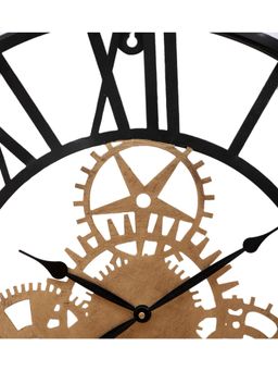 Amaya Decors - Gold & Black Machinery Design Wall Clock