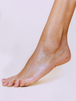 Kai Jewel - Sterling Silver Simple Chain Anklet