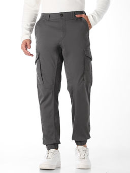 Jack & Jones - Grey Slim Fit Casual Cargo Pants