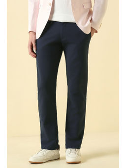 Allen Solly - Men Navy Solid Casual Trouser