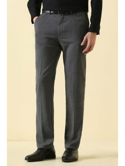 Allen Solly - Men Grey Textured Formal Trouser