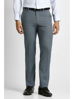 Van Heusen - Men Grey Textured Trouser