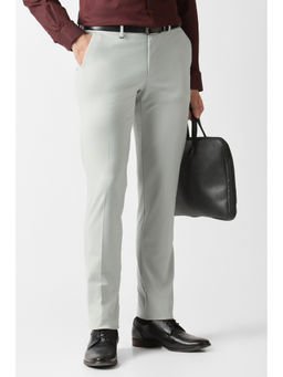 Van Heusen - Men Grey Textured Trouser