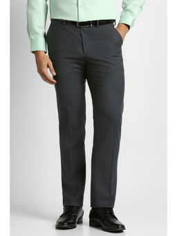 Van Heusen - Men Grey Textured Trouser