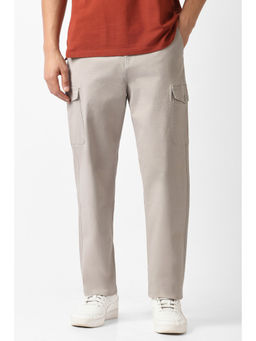 Van Heusen - Men Grey Solid Cargo
