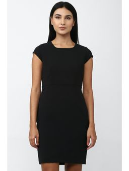 Van Heusen - Women Black Solid Casual Dress