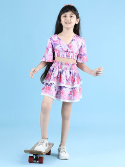 Luyk - Multi-color Tropical Floral Co-ord (Set of 2)