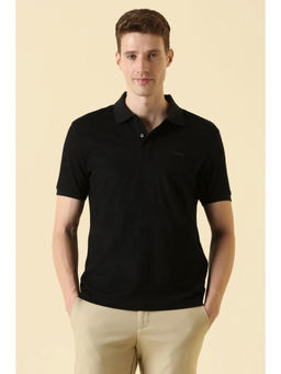 Allen Solly - Men Black Polo T-Shirt