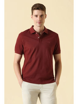Allen Solly - Men Maroon Polo T-Shirt