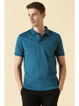 Allen Solly - Men Blue Polo T-Shirt