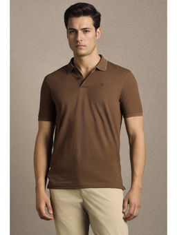 Louis Philippe - Men Brown Polo T-Shirt