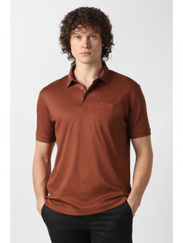 Van Heusen - Men Brown Polo T-Shirt