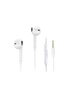 FINGERS - SoundReflex W5 Wired Earphones with Powerful Bass and Mic (White)
