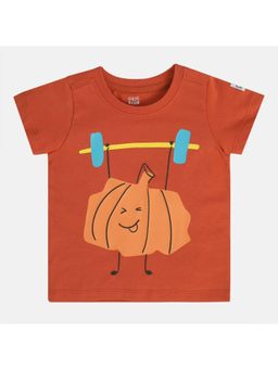 MINI KLUB - Rust Printed T-Shirt