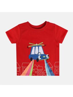 MINI KLUB - Red Printed T-Shirt