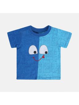 MINI KLUB - Blue Printed T-Shirt