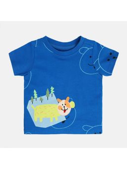 MINI KLUB - Blue Printed T-Shirt