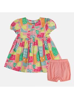 MINI KLUB - Multi-Color Printed Dress and Bloomer (Set of 2)