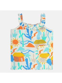 MINI KLUB - White Printed Top