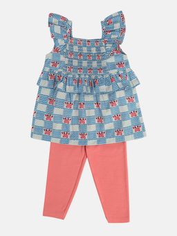 MINI KLUB - Multi-Color Printed Top and Pant (Set of 2)