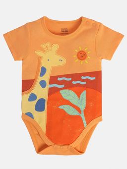 MINI KLUB - Orange Printed Bodysuit