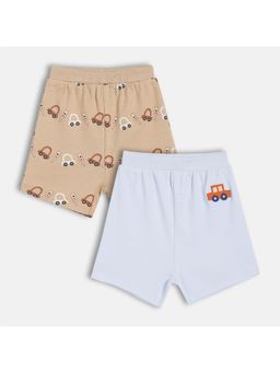 MINI KLUB - Multi-Color Printed Shorts (Pack of 2)