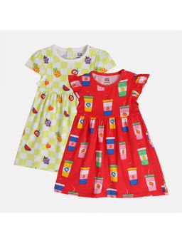 MINI KLUB - Multi-Color Printed Dress (Pack of 2)