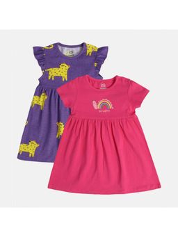 MINI KLUB - Multi-Color Printed Dress (Pack of 2)