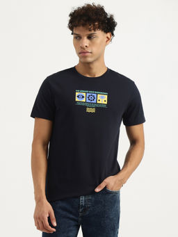 United Colors of Benetton - Black Regular Round Neck Graphic Print T-Shirt
